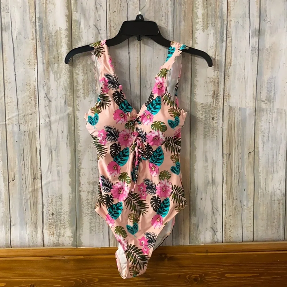 Romantic One Piece Swimsuit size Small- NWT